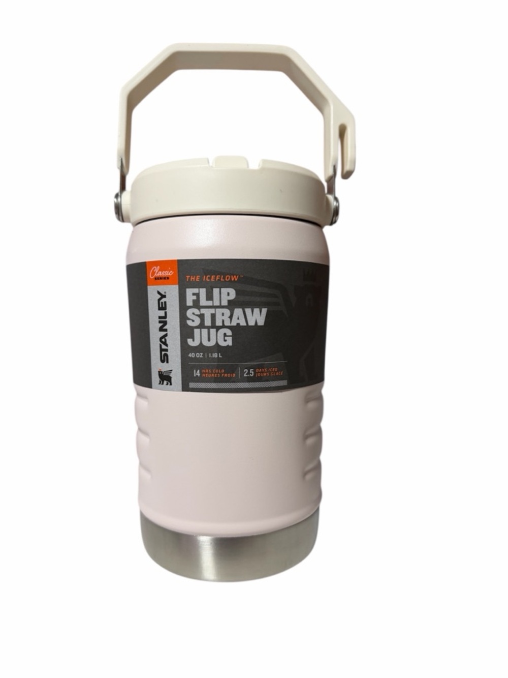 Stanley Pink Flip Straw Jug 40oz